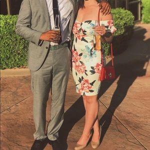 Off the Shoulder Floral Dress